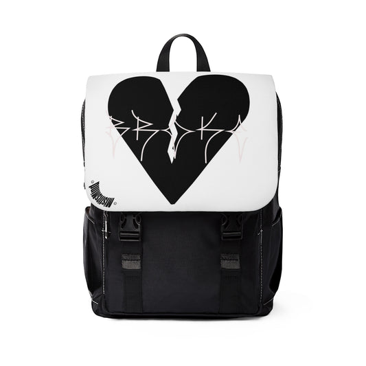 "Broke Heart" Oxford canvas Backpack