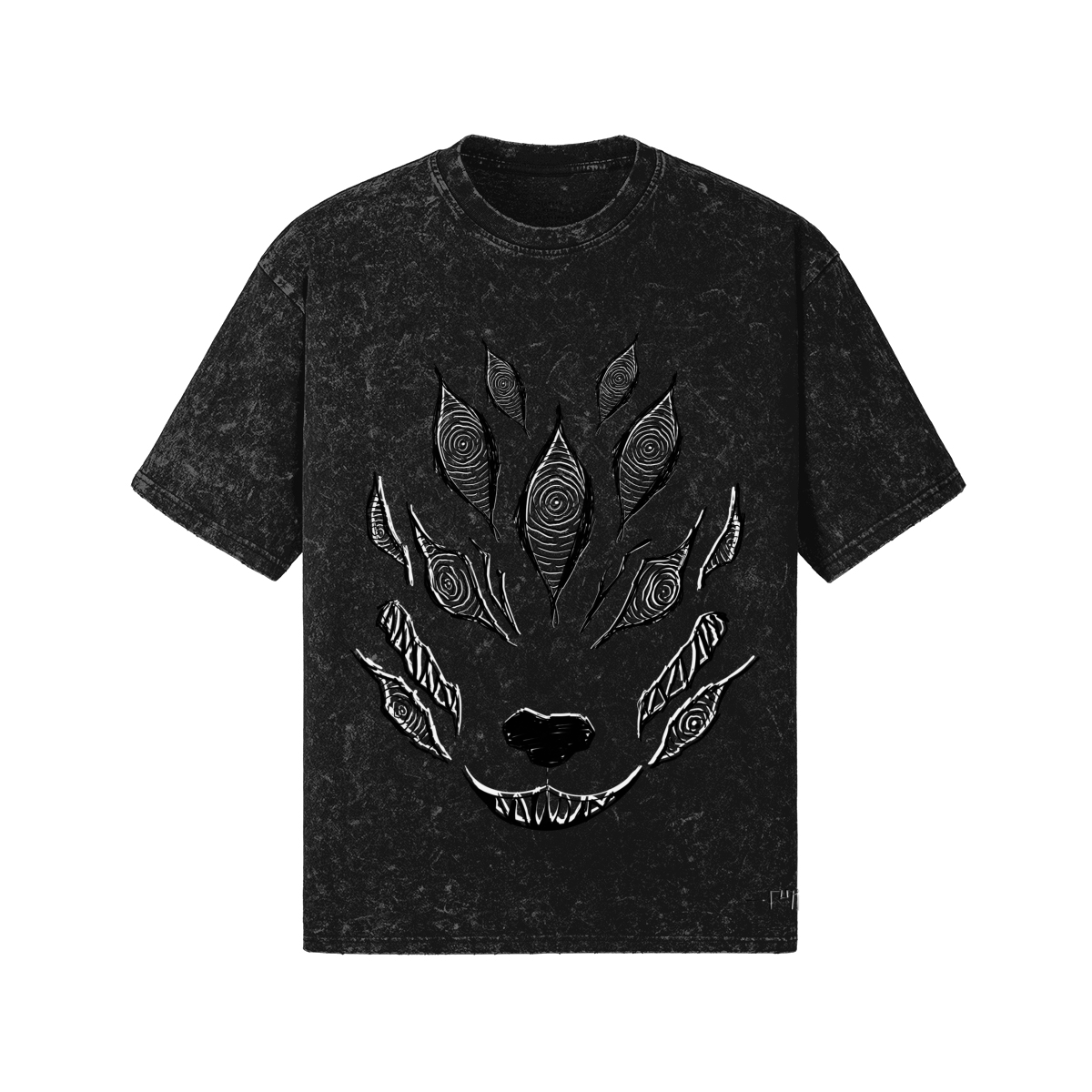 Snow washed fox Devil tshirt